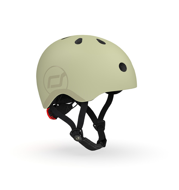 Casca de protectie pentru copii, cu sistem de reglare, Scoot & Ride Olive, XXS-S, 1 an+